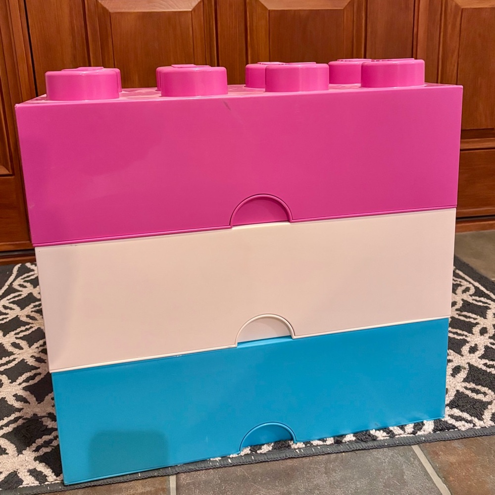 Lego brick box set.